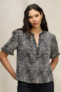 Velvet Autumn Fern Print Freeda Top