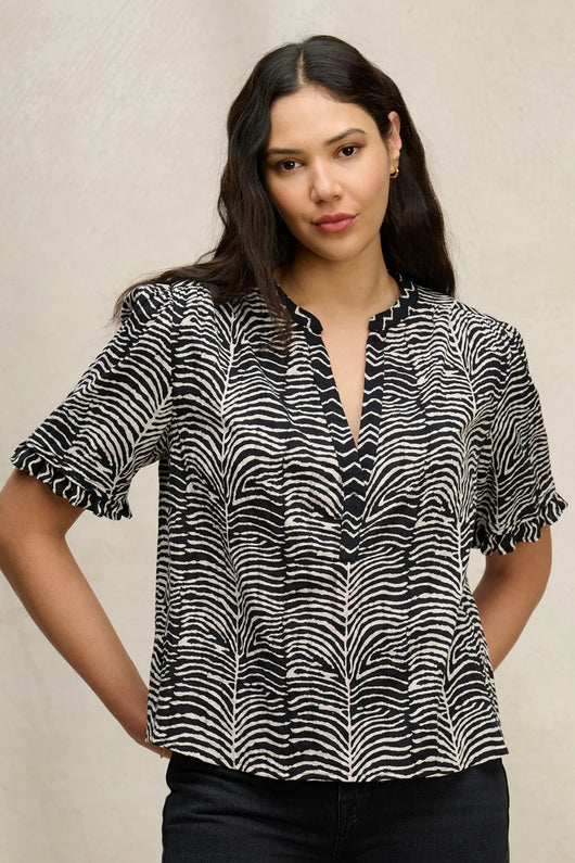 Velvet Autumn Fern Print Freeda Top