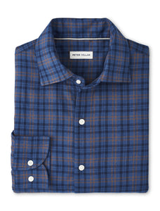 Peter Millar Bar Harbor Performance Flannel Sport Shirt