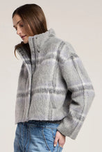 Load image into Gallery viewer, Velvet Brushed Plaid Haven Jacket
