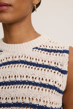 Load image into Gallery viewer, Velvet Calista Crochet Stitch Stripe Tank

