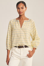 Load image into Gallery viewer, Velvet Novelty Printed Stripe Campbell Top
