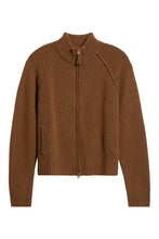 Load image into Gallery viewer, Fleurette Cashmere Zip Cardigan
