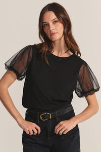 Velvet Cotton Slub Novelty Justine Top