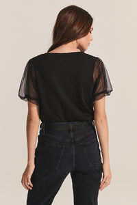 Velvet Cotton Slub Novelty Justine Top