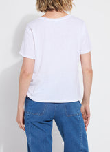 Load image into Gallery viewer, Lysse Cyrus Box Cut V Neck Tee
