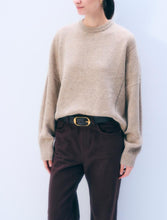 Load image into Gallery viewer, White &amp; Warren Merino Wool Donegal Crew Sweater
