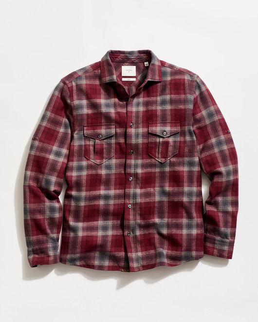 Billy Reid Brushed Bold Plaid Scout Shirt