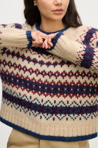 Velvet Fair Isle Makena Sweater