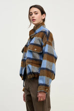 Load image into Gallery viewer, Velvet Brushed Plaid Aubrey Jacket
