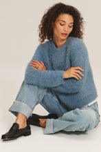 Load image into Gallery viewer, Velvet Feather Yarn Penny Sweater
