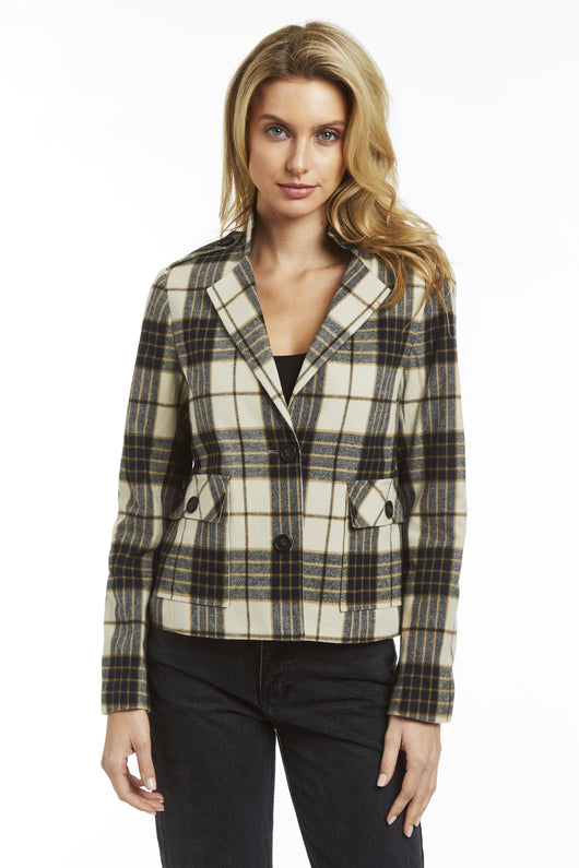 Drew Fergie Plaid Shirt Jacket