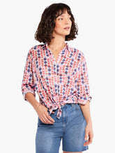 Load image into Gallery viewer, Nic + Zoe Geo Dots Boyfriend Shirt
