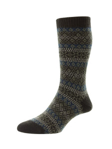 Pantherella Sherborne Fairisle Cashmere Sock
