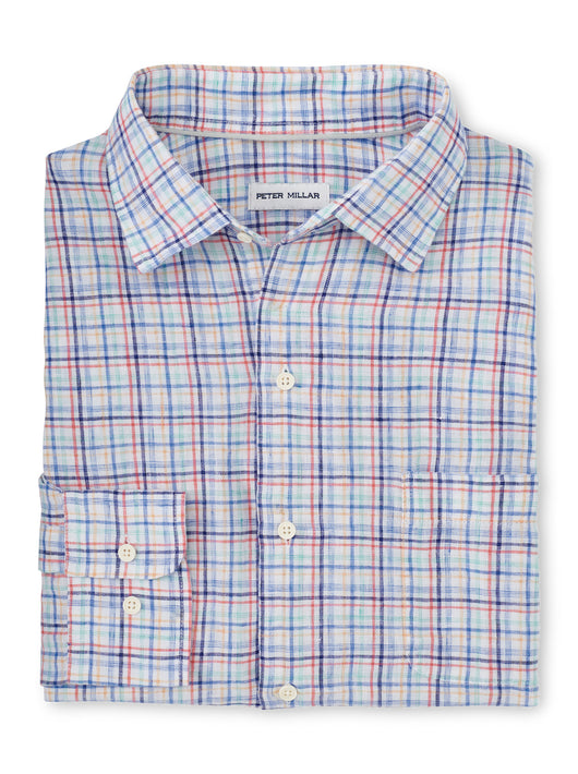 Peter Millar Clambake Linen Sport Shirt