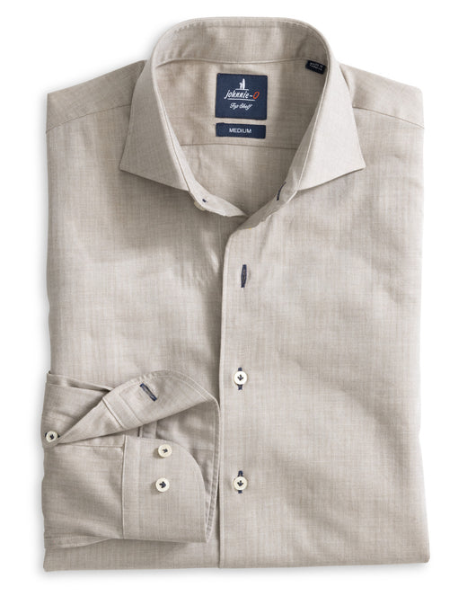 Johnnie O Augustin Herringbone Top Shelf Sport Shirt