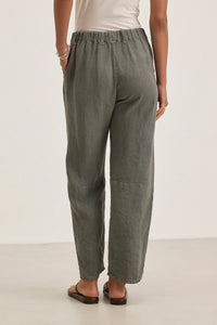 Velvet Taylor Heavy Linen Barrel Leg Pant