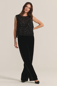 Velvet Sequin Serena Top