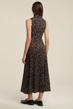 Load image into Gallery viewer, Velvet Jersey Leopard Print Kelestine Dress
