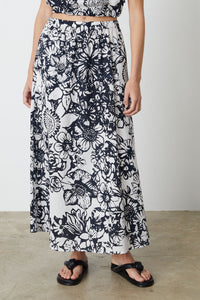 Velvet Juliana Clementine Print Skirt