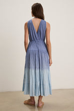 Load image into Gallery viewer, Velvet Marilyn Dip Dye Crinkle Voile Dress
