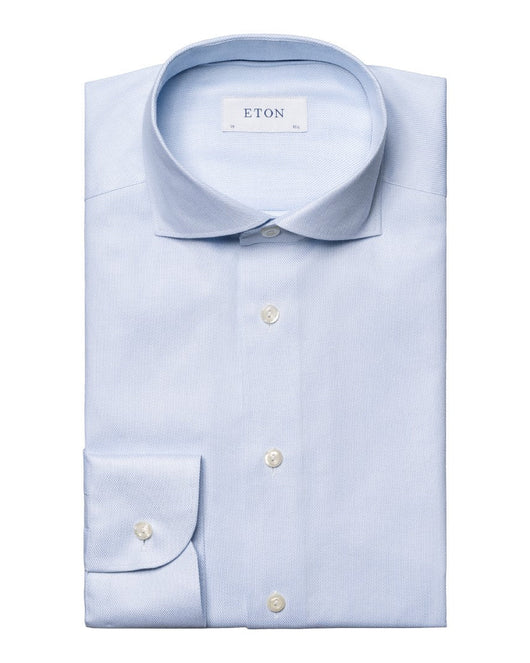 Eton Melange Semi Solid Fine Twill Shirt