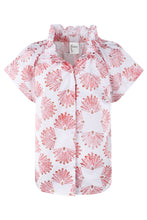 Load image into Gallery viewer, Finley Mended Peacock Print Jenny Top
