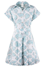 Load image into Gallery viewer, Finley Mended Peacock Print Short Chantal Dress

