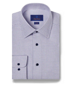 David Donahue Micro Dobby Dress Shirt