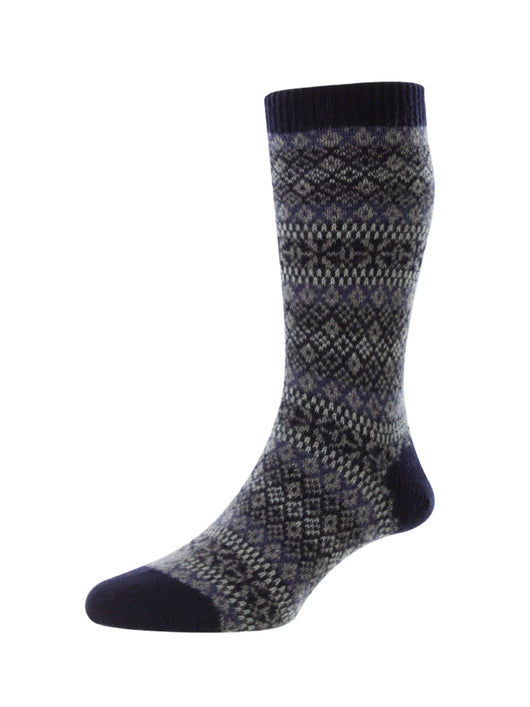 Pantherella Sherborne Fairisle Cashmere Sock
