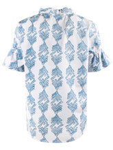 Load image into Gallery viewer, Finley Mended Palmetto Print Crosby Top

