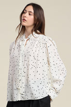 Load image into Gallery viewer, Velvet Polka Dot Print Alma Blouse
