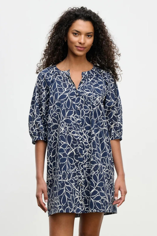 Velvet Printed Voile Summer Dress