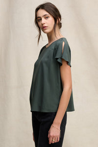 Velvet Rayon Challis Marcel Top