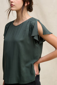 Velvet Rayon Challis Marcel Top
