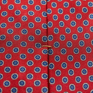 Eton Red Geometric Silk Tie