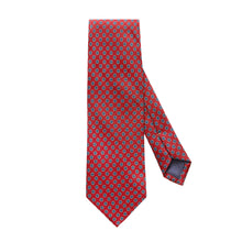 Load image into Gallery viewer, Eton Red Geometric Silk Tie
