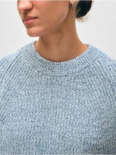 Load image into Gallery viewer, White + Warren Organic Cotton Ribbed Raglan Crewneck Sweater
