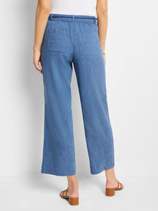 Nic + Zoe 26" Rumba Linen Rope Belt Pant