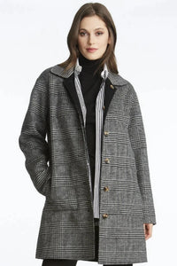 Elliott Lauren Two Faced Reversible Plaid Jacket