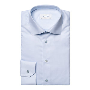 Eton Semi Solid Elevated Pique Shirt