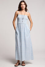 Load image into Gallery viewer, Velvet Senara Watercolor Stripe Smocked Dress
