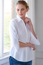Load image into Gallery viewer, Finley Solid Silky Poplin Bianchi Shirt
