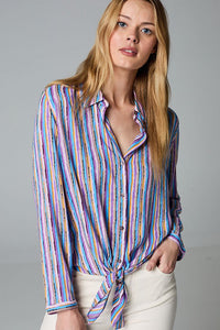 Nic + Zoe Solstice Stripe Shirt