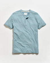 Load image into Gallery viewer, Billy Reid Short Sleeve Birdseye Henley
