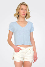 Load image into Gallery viewer, Velvet Linen Knit Amber Tee
