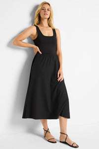 Nic + Zoe Tech Stretch Mixed Media Dress