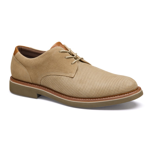 Johnston & Murphy Men's Tyson Perfed Plain Toe - Taupe