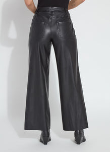 Lysse Wren Hi Waist Wide Leg Vegan Leather Pant