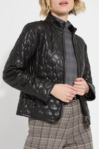 Lysse Aurelle Quilted Vegan Leather Jacket